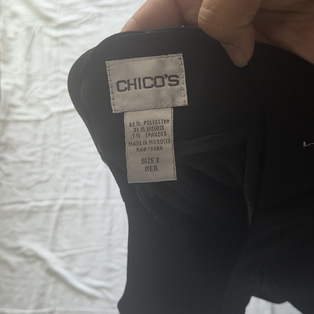 Chico's Elegant Black Women's Trousers